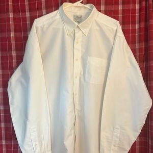 LL Bean Men’s White Dress Shirt